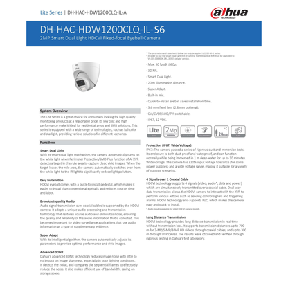 2MP Smart Dual Light Security Camera IP67 Outdoor