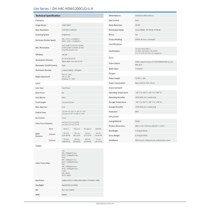 2MP Smart Dual Light Security Camera IP67 Outdoor