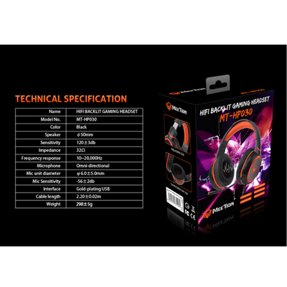 Meetion HP030 technical specifications