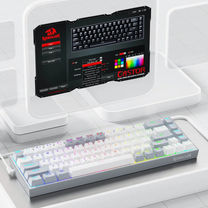 Castor K631 Grey 65% Wired RGB Mechanical Gaming Keyboard
