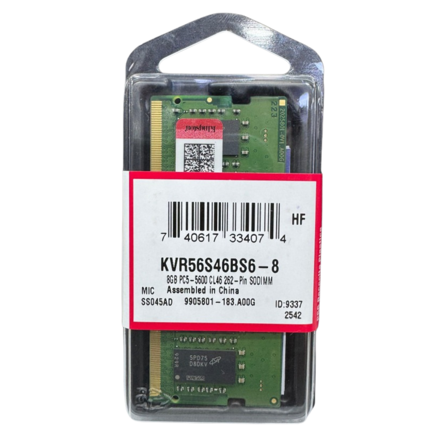 رام لابتوب 8GB DDR5 5600MHz عالية السرعة CL46