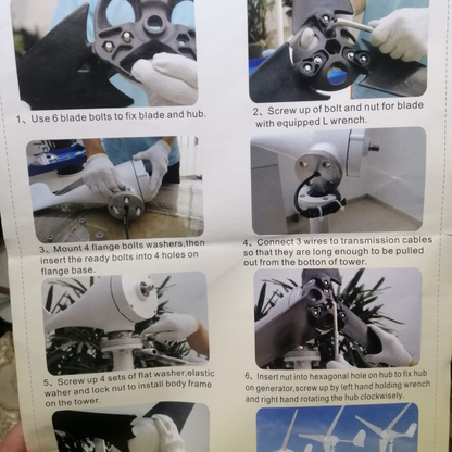 Wind Turbine 1000W 48V with MPPT Controller