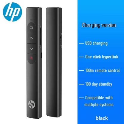 مؤشر عرض تقديمي لاسلكي متعدد الوظائف من HP، قابل لإعادة الشحن