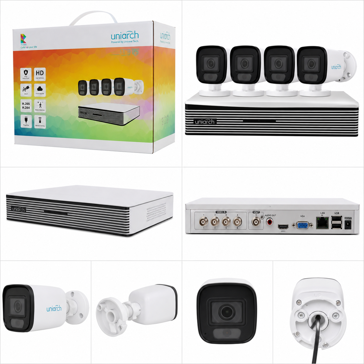 Uniarch 2MP CCTV Camera Kit with XVR-104F | Jordan Amman Irbid