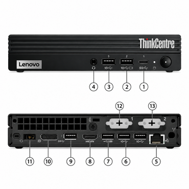 Lenovo ThinkCentre M70q specifications 12th Gen Core i5 8GB DDR4 512GB SSD Windows 11 Pro in Jordan