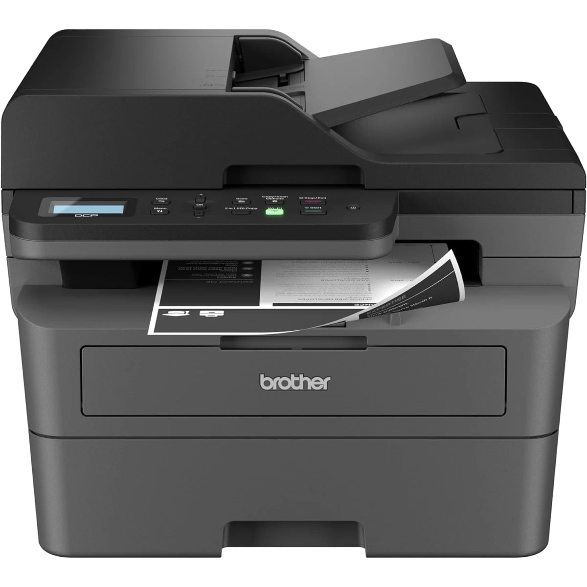 Brother DCP-L2640DW Wireless Mono Laser Multifunction 3- In-One Printer w/ 50-Page Auto Document Feeder - Black