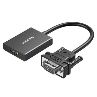 UGREEN CM513 Cable Adapter VGA (Male) To HDMI (Female) 0.15m black