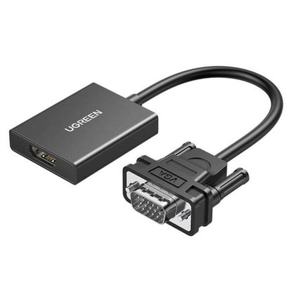 UGREEN CM513 Cable Adapter VGA (Male) To HDMI (Female) 0.15m black