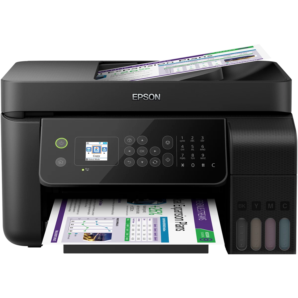 Epson Ecotank L5190 3-In-1 Office Ink Tank Printer A4 Colour Printer w/ ADF Wi-Fi & Color LCD Screen up to 33ppm/15ppm