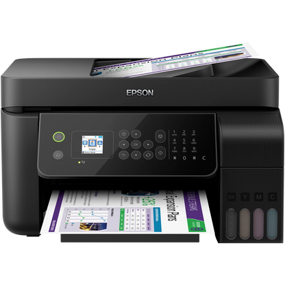 Epson Ecotank L5190 3-In-1 Office Ink Tank Printer A4 Colour Printer w/ ADF Wi-Fi & Color LCD Screen up to 33ppm/15ppm