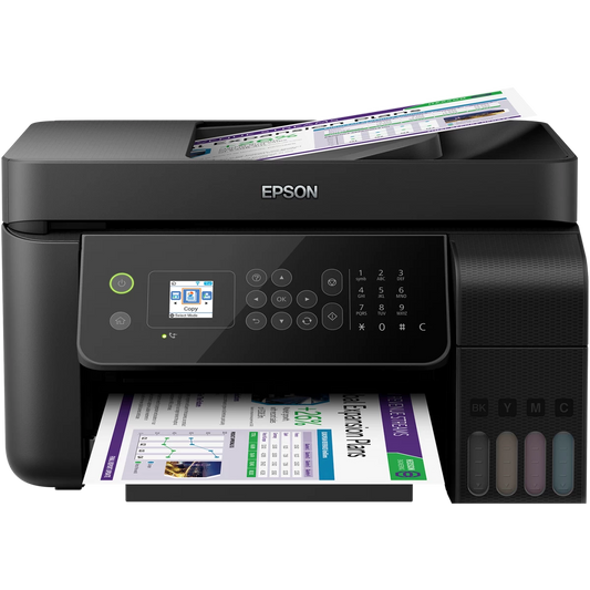 Epson Ecotank L5190 3-In-1 Office Ink Tank Printer A4 Colour Printer w/ ADF Wi-Fi & Color LCD Screen up to 33ppm/15ppm