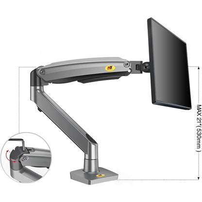North Bayou G70 22"-35" Gas Spring Full Motion Desk Mount Bracket