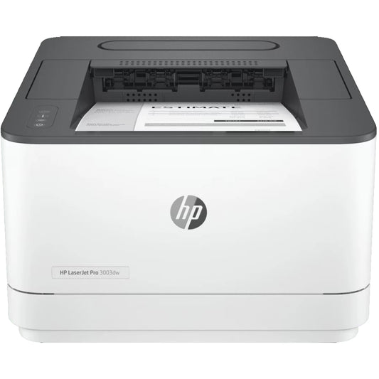 طابعة ليزر أحادية اللون HP LaserJet Pro 3003DW بسرعة 35 صفحة في الدقيقة مع طباعة على الوجهين ومنفذ USB وشبكة Wi-Fi