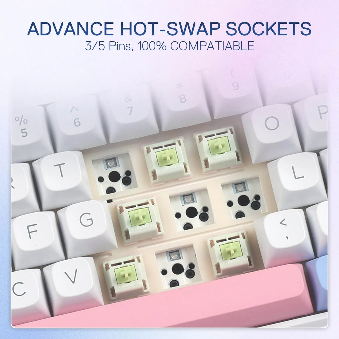 Redragon K709 65% Wired Gasket RGB Mechanical Gaming Keyboard