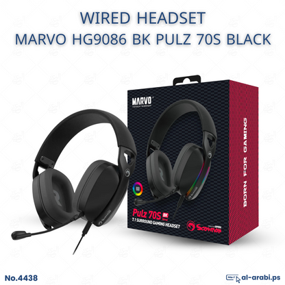 MARVO Pulz 70S HG9086 RGB Wired Gaming Headset 7.1 Surround