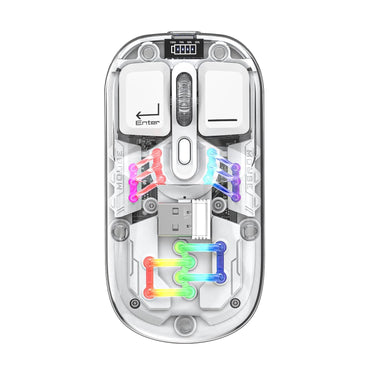 ماوس ألعاب M808W Prism 20W لاسلكي مزدوج بلوتوث و2.4G