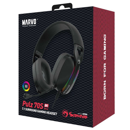 MARVO Pulz 70S HG9086 RGB Wired Gaming Headset 7.1 Surround