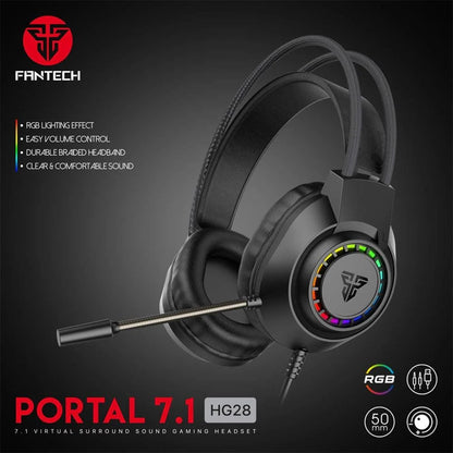 Fantech Portal HG28 7.1 Virtual Surround RGB Gaming Headset