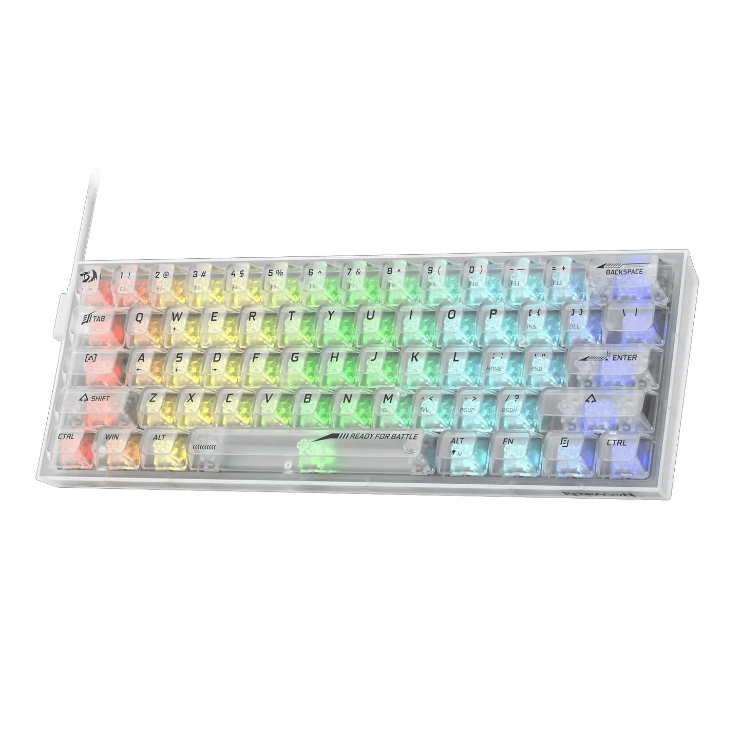 Redragon K617CT-RGB 60% Wired Transparent RGB Gaming Keyboard