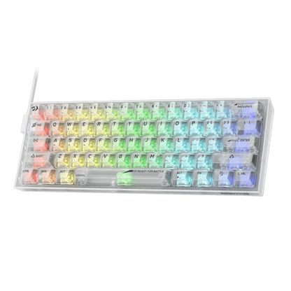 Redragon K617CT-RGB 60% Wired Transparent RGB Gaming Keyboard