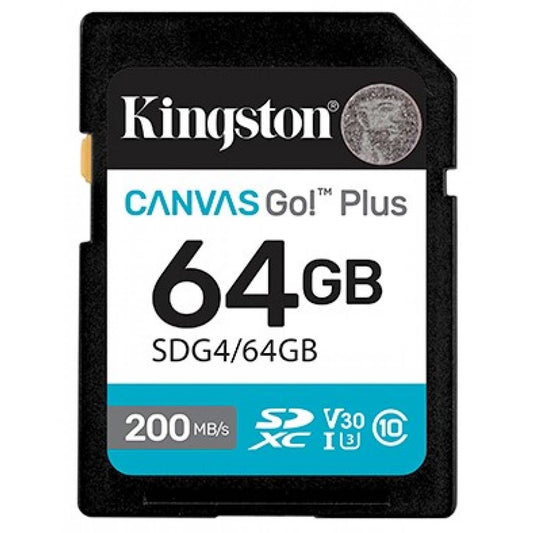 كرت ذاكرة Kingston SD 64GB سرعة 200MB