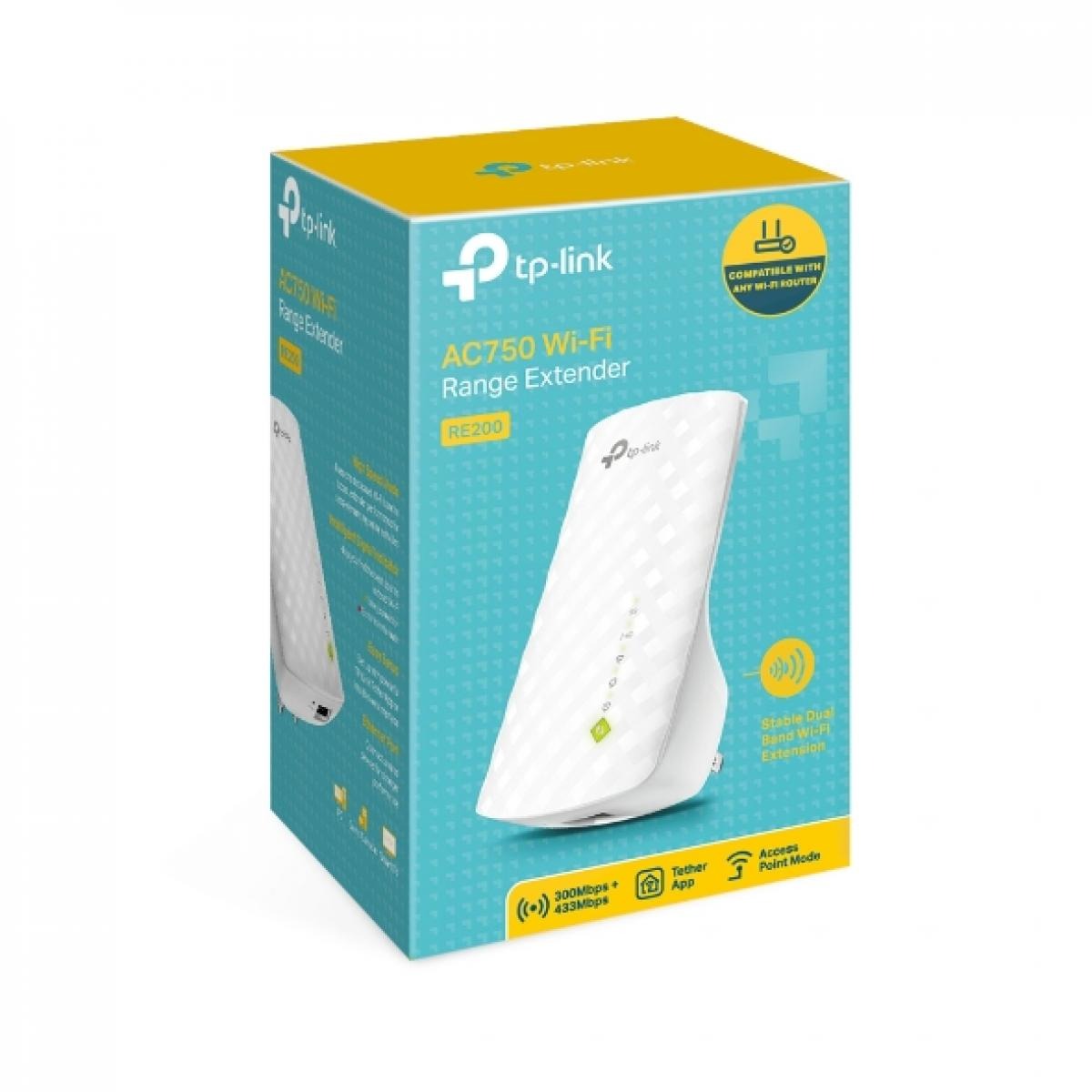 AC750 Dual Band Wi-Fi Range Extender RE200