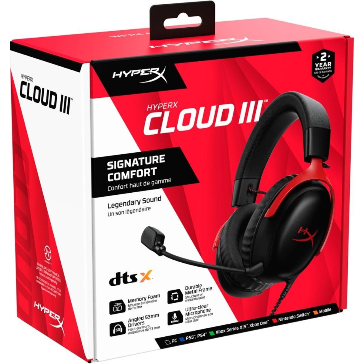 HyperX Cloud III wired 53mm gaming headset in Jordan by Al-Samman Computer