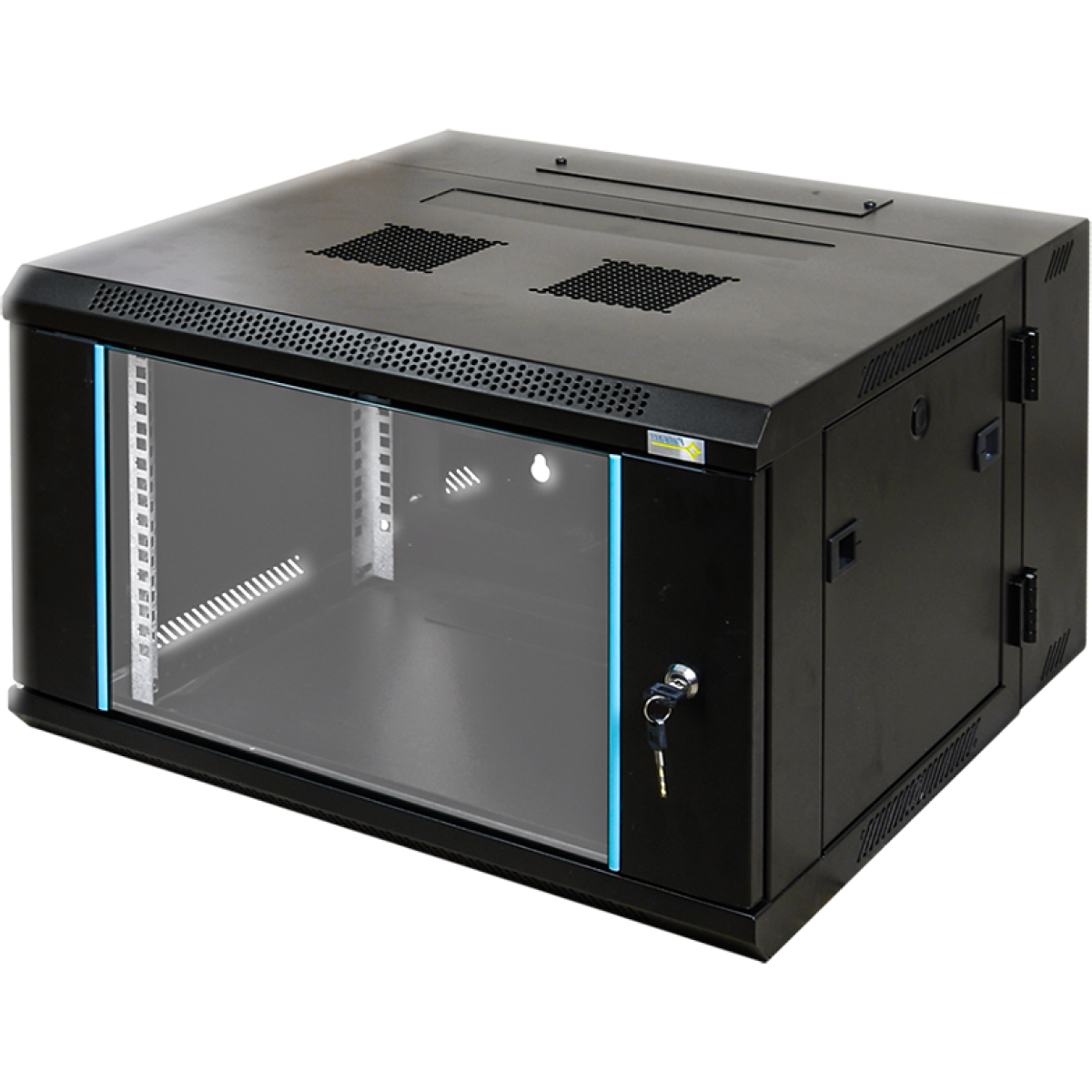 6U Wall Mount Server Rack Cabinet 600x450x350mm with 4-socket PDU and cooling fan in Jordan Amman and Irbid from SAMMAN.JO and AlSamman For Computer