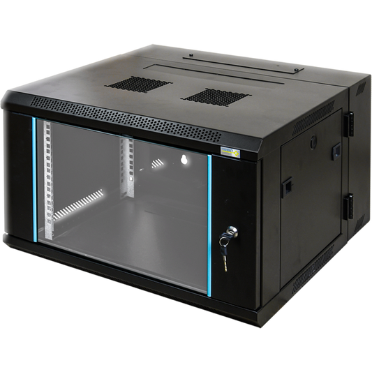 6U Wall Mount Server Rack Cabinet 600x450x350mm with 4-socket PDU and cooling fan in Jordan Amman and Irbid from SAMMAN.JO and AlSamman For Computer