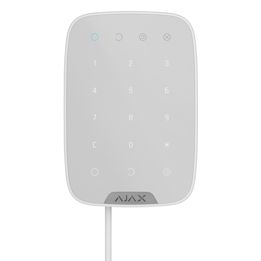 Ajax KeyPad Fibra Wired Security Keypad White