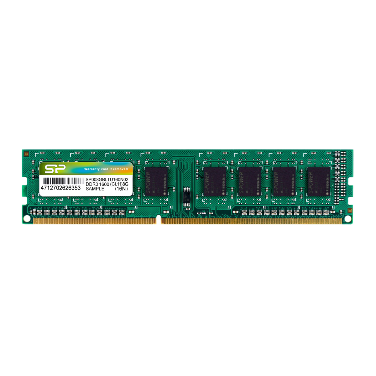 ذاكرة سيليكون باور 8 جيجابايت DDR3 UDIMM-1600 ميجاهرتز لأجهزة الكمبيوتر المكتبية