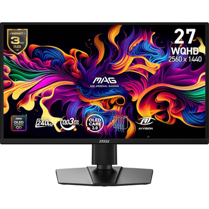 MSI MAG 272QP QD-OLED X24 WQHD 240Hz QD-OLED gaming monitor from Al-Samman Computer Jordan
