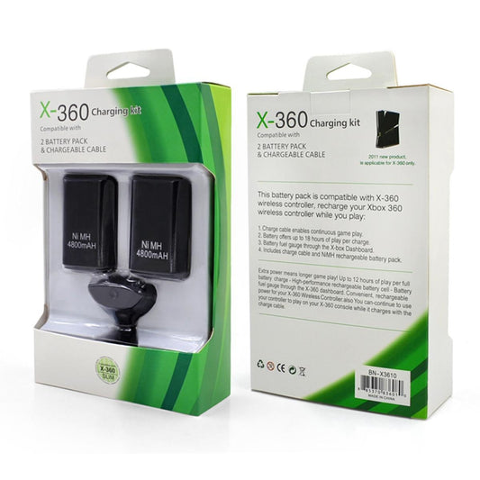 Xbox 360 Play and Charge Kit Dual Battery