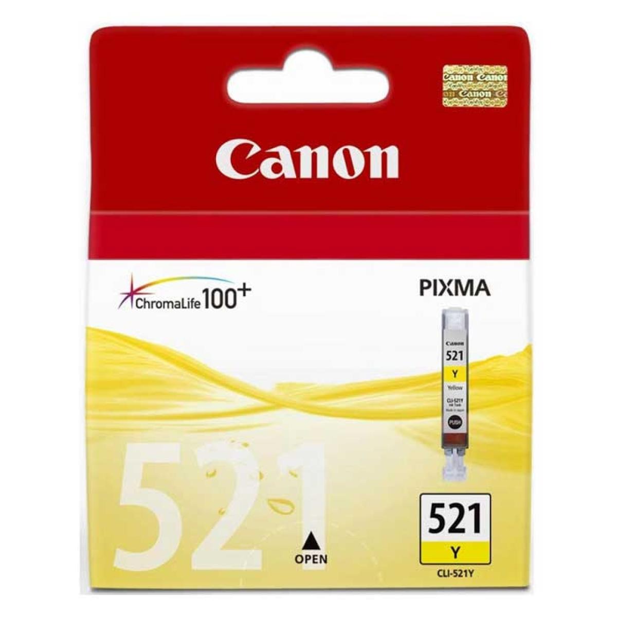 حبر Canon CLI-521Y أصفر أصلي