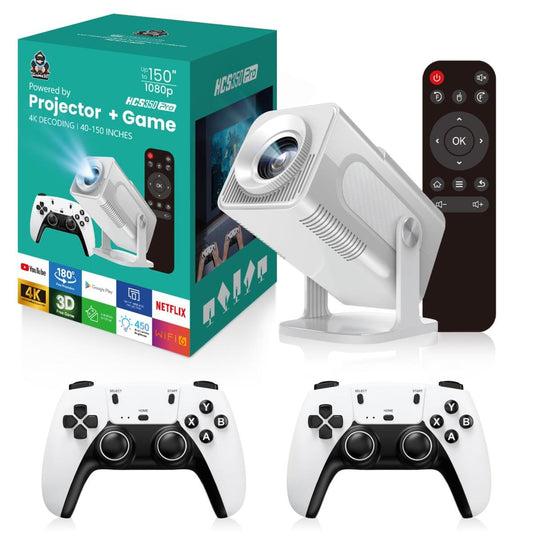 HCS350 Pro 4K Projector with 30000 Built-in Games