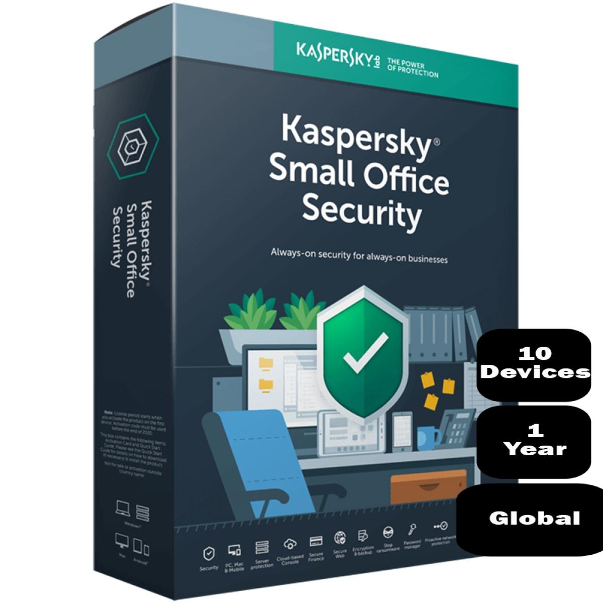برنامج Kaspersky Small Office Security 10 أجهزة