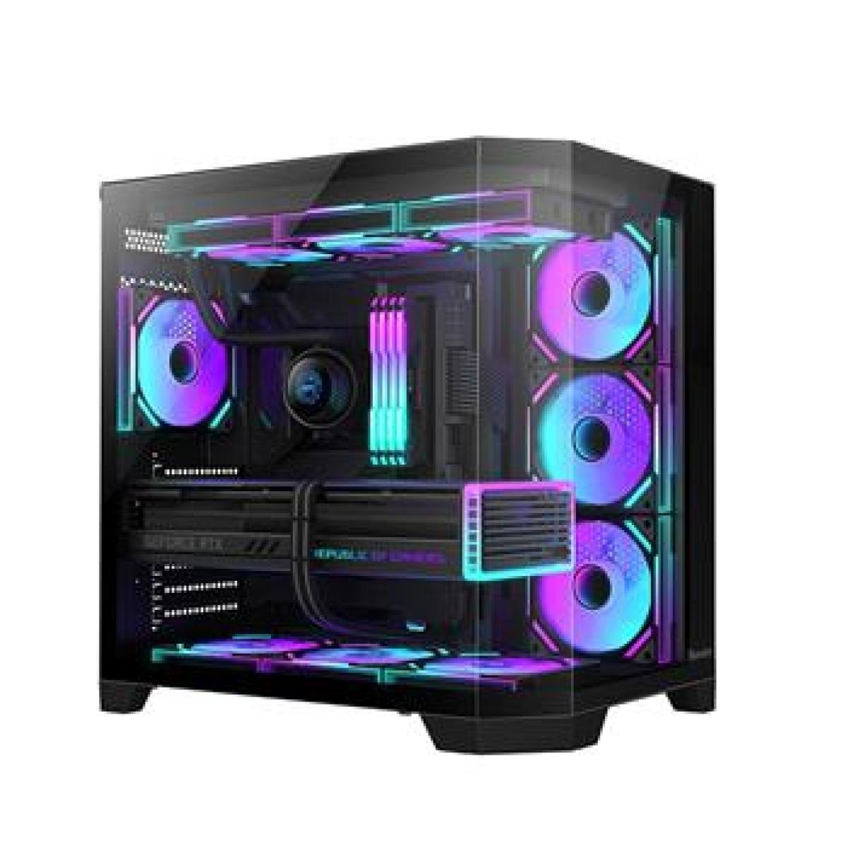 Huntkey S970 Blizzard Max Ice Blade Gaming Case Black