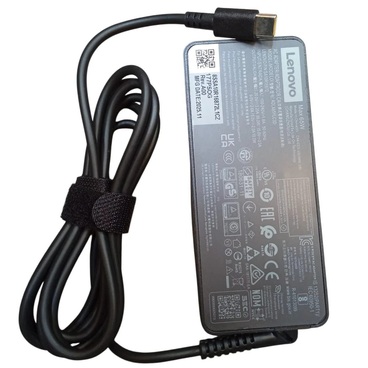 Lenovo 65W USB-C Power Delivery laptop charger for compatible devices in Jordan Amman and Irbid from AlSamman For Computer