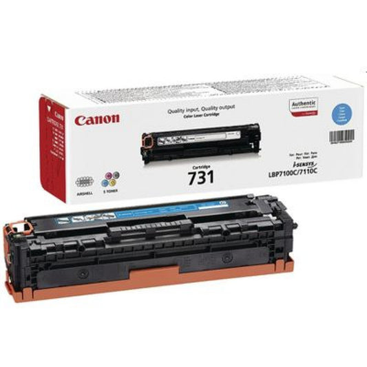 Canon EP-731C original genuine cyan toner cartridge with 1500-page yield for Canon i-SENSYS LBP7100, LBP7110, MF623Cn, MF628Cw, MF8230Cn and MF8280Cw color laser printers at SAMMANPC AlSamman For Computer in Amman, Irbid, Jordan