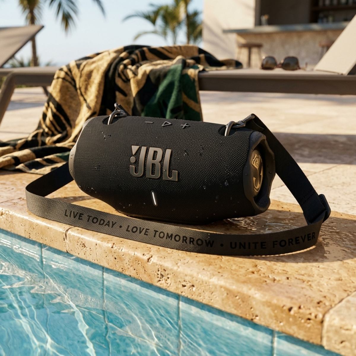 JBL Xtreme 4 black portable waterproof Bluetooth speaker with IP67 Auracast and power bank from Al-Samman Computer in Amman and Irbid Jordan