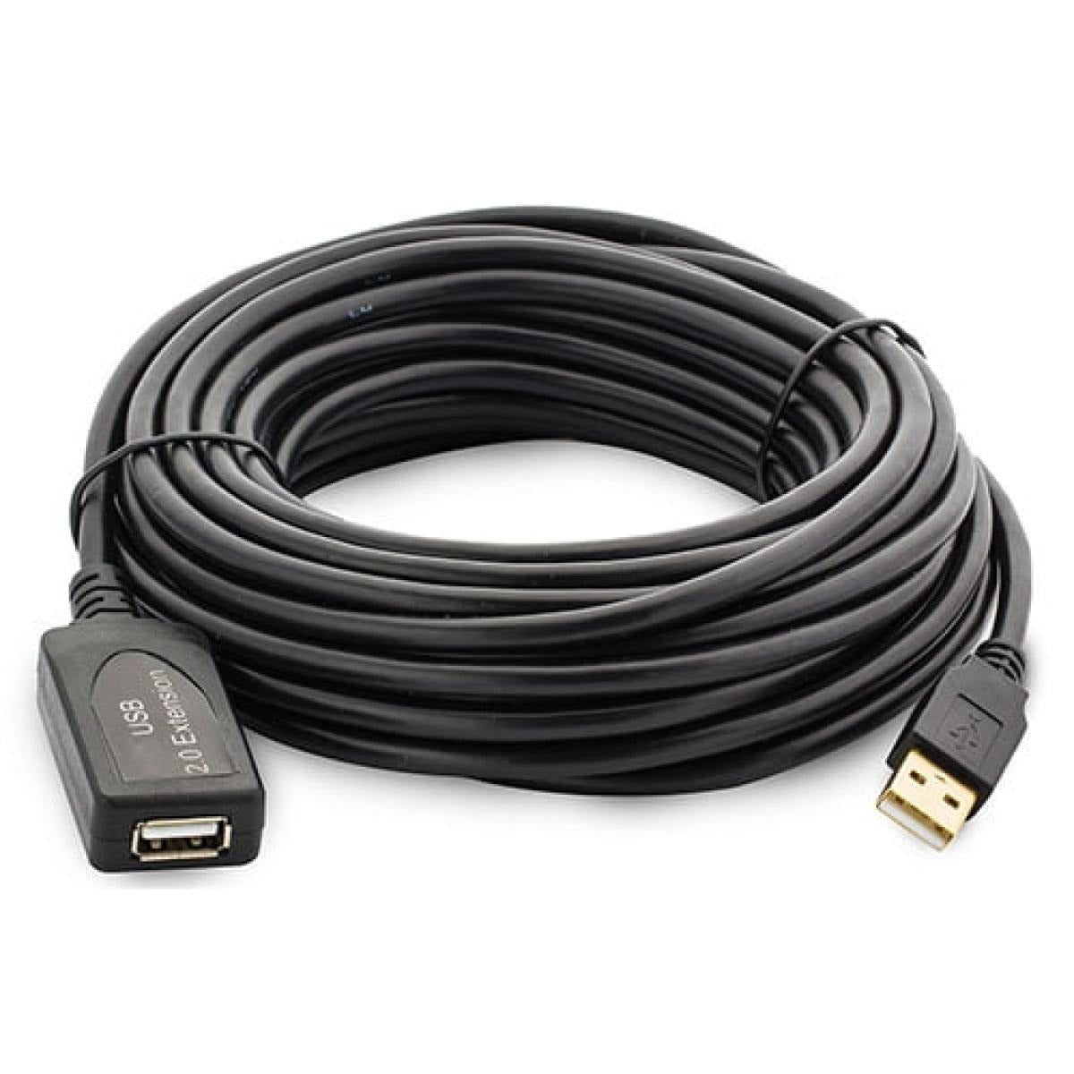 كابل HAING HI-0101-UEC-10M USB 2.0 من نوع USB AM إلى USB AF بطول 10 أمتار