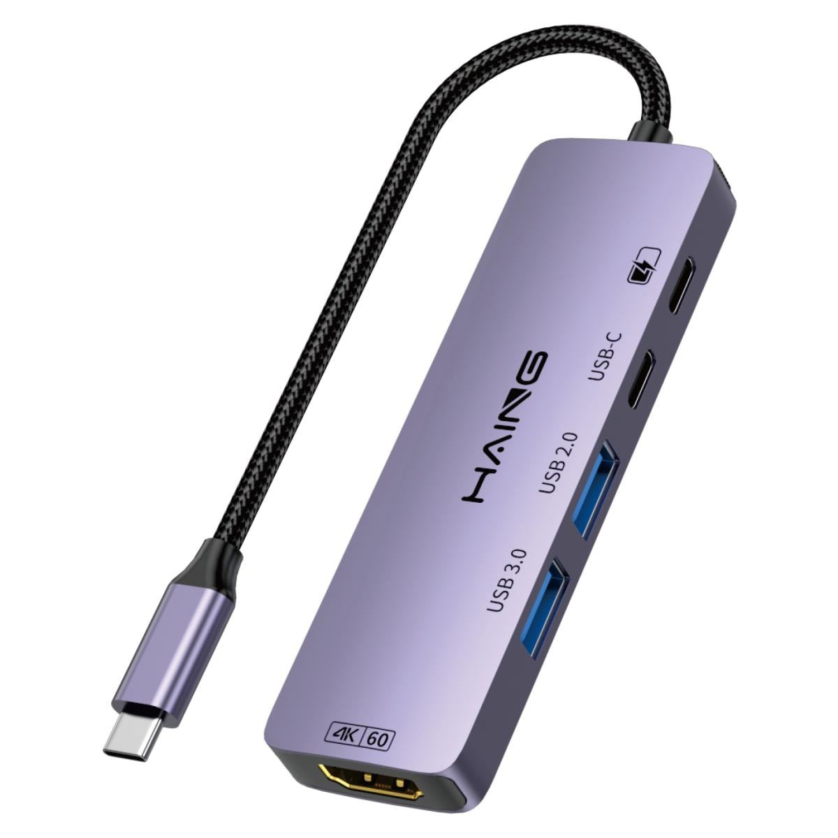 HAING HI-3031-THU 5 IN 1 Type-C To Multifunctional Adapter