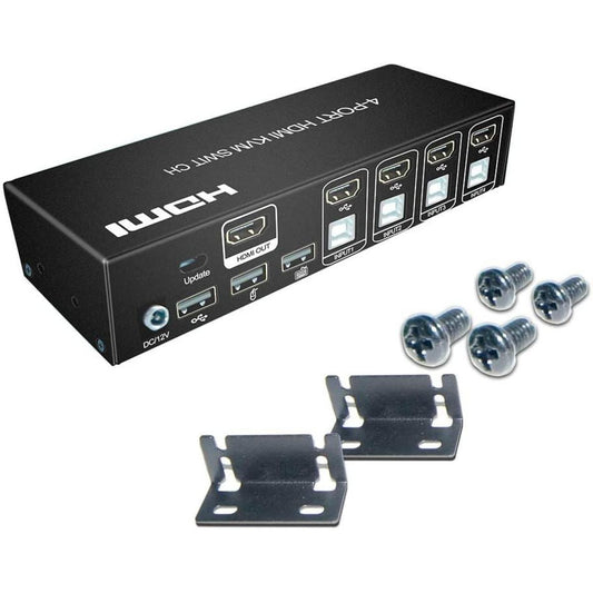 4-Port HDMI USB KVM Switch