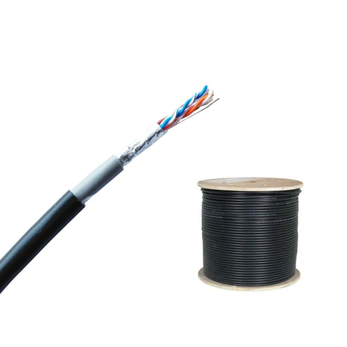 D-Link NCB-C6FOBLR-305 Cat6 FTP 23AWG solid bare copper 305M outdoor network cable with double UV jacket in Jordan Amman and Irbid