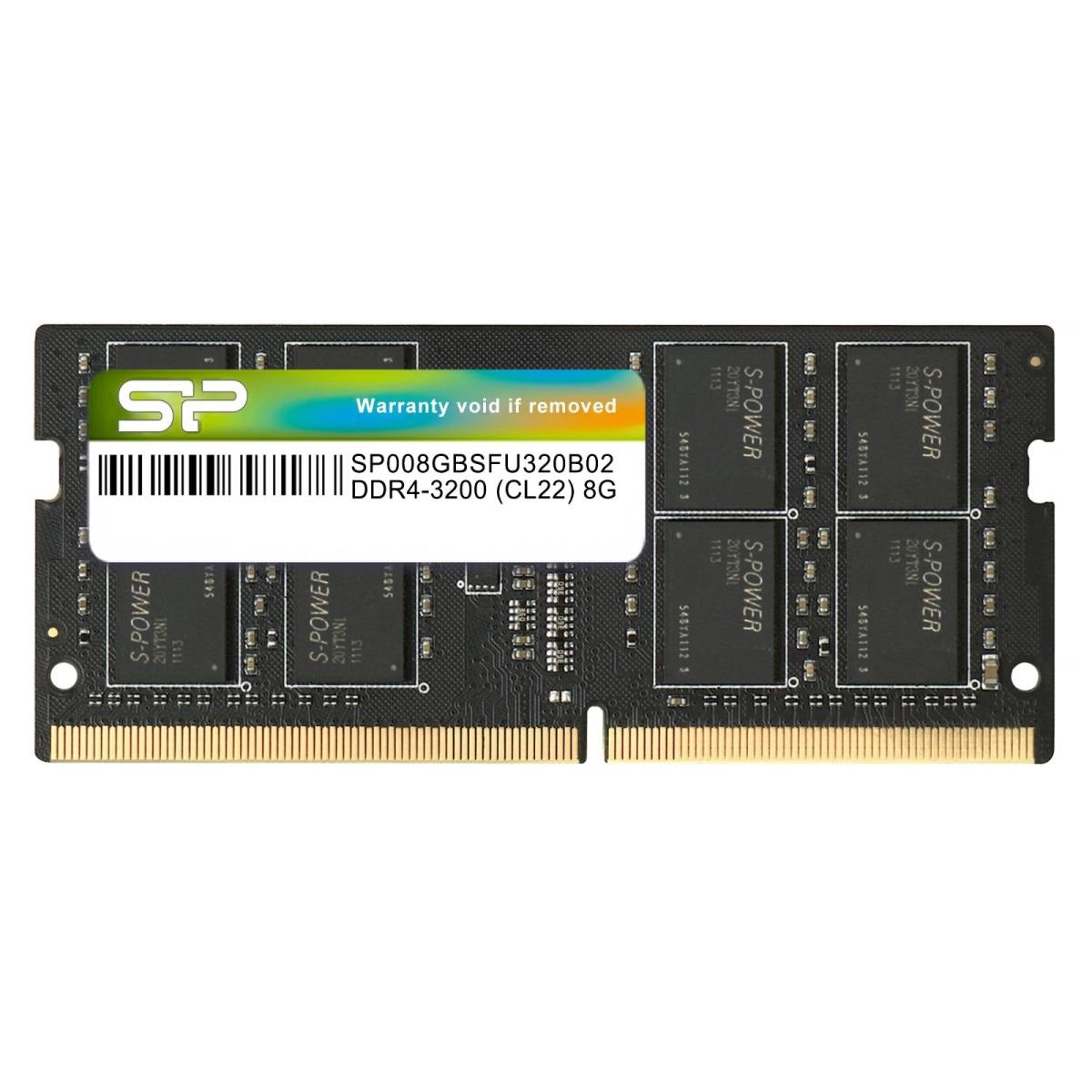 ذاكرة سيليكون باور 8 جيجابايت DDR4 SODIMM-3200 ميجاهرتز لأجهزة الكمبيوتر المحمول
