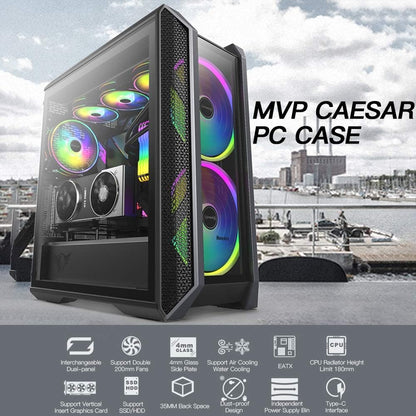 Huntkey MVP Caesar Gaming Case Black