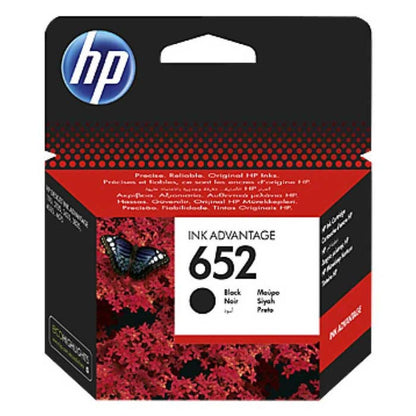 HP 652 Black Original Ink Cartridge for compatible HP DeskJet printers with up to 360 page yield from SAMMAN.JO
