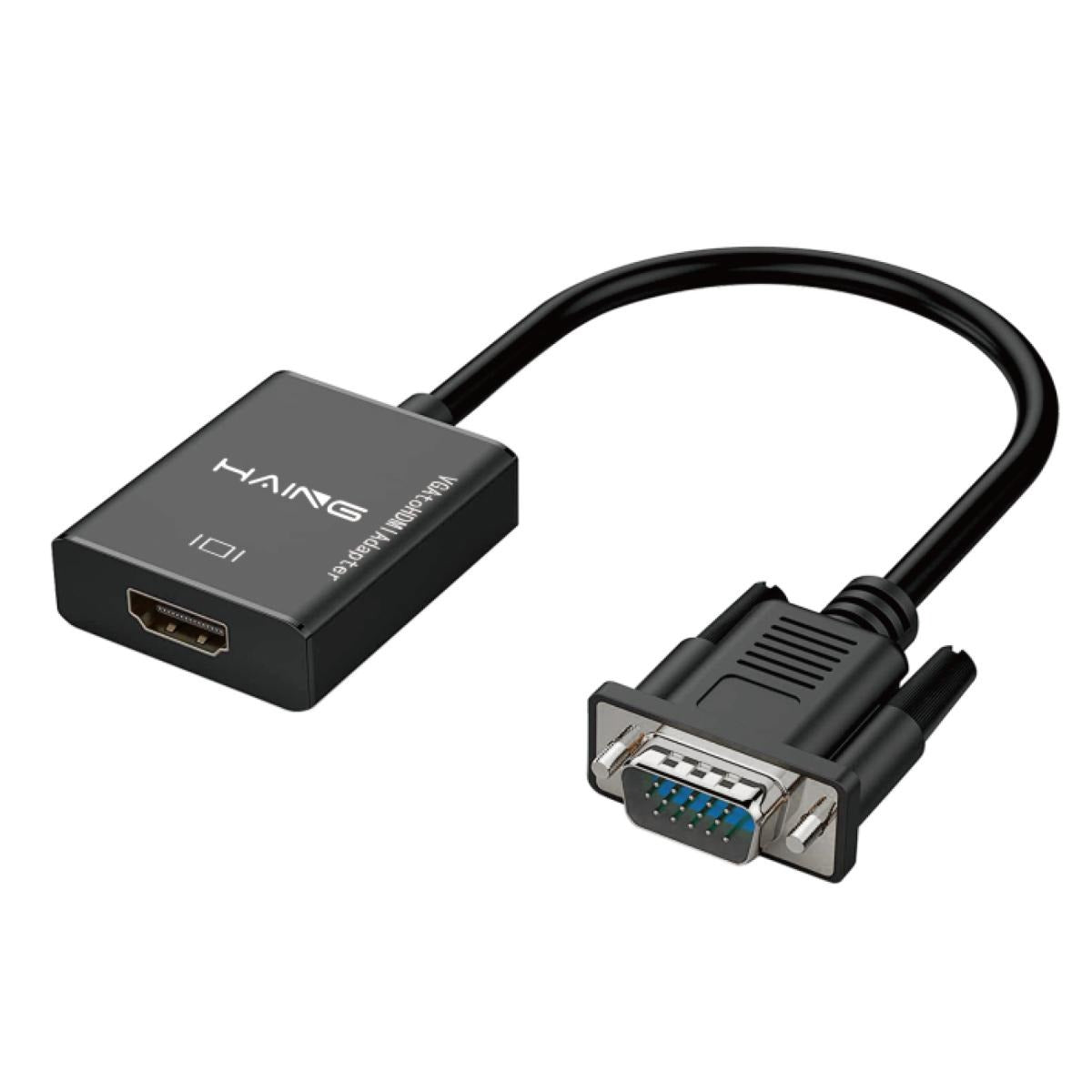 HAING HI-2004-VHAU VGA to HDMI with audio adapter 1080P USB powered from Al-Samman Computer in Amman and Irbid Jordan