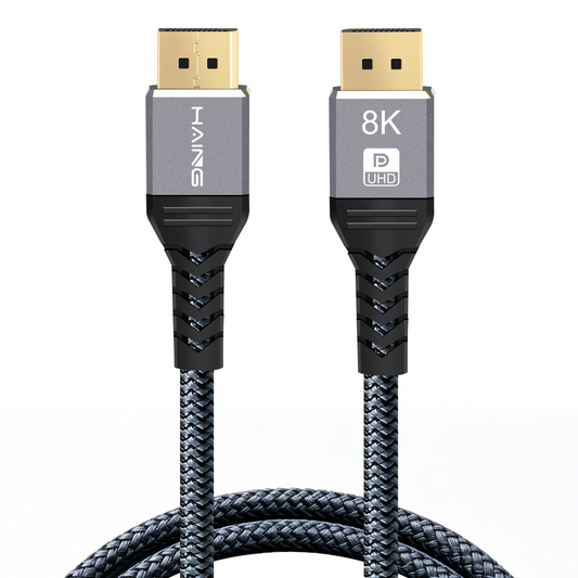 HAING HI-2074-DDC 3M 8K DisplayPort to DisplayPort cable supporting 8K 60Hz 4K 144Hz HDR10 and gold-plated connectors in Jordan