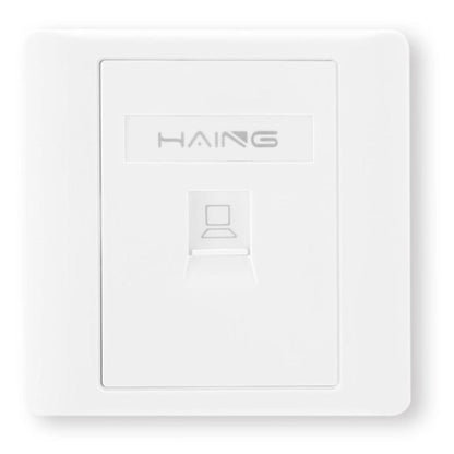 HAING HI-WP01 Cat6 RJ45 single port wall faceplate 8.6x8.6cm with Keystone Jack Ethernet outlet kit at SAMMANPC Jordan